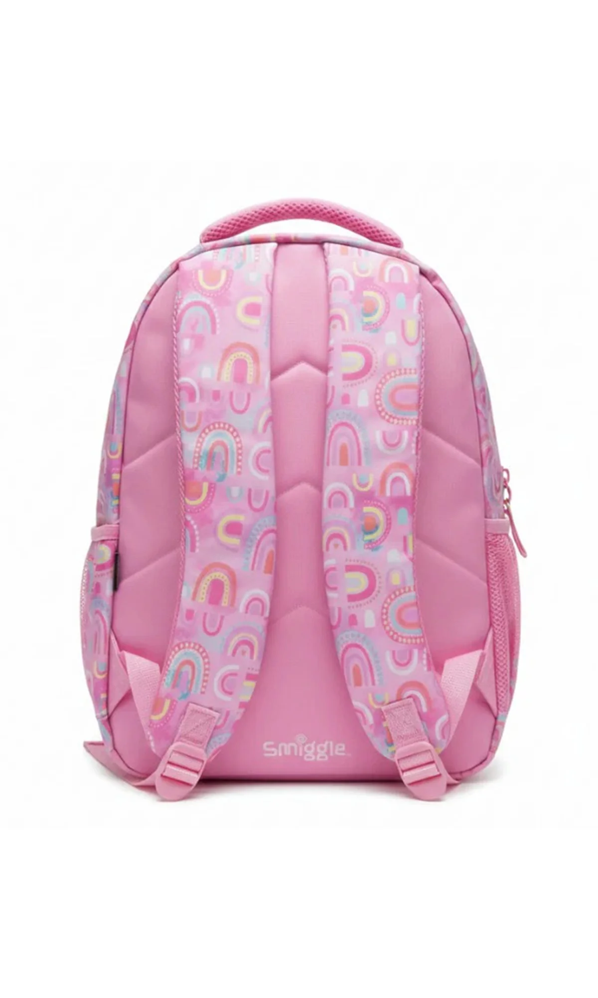 School Bag Pink Tie-Dye Rainbow Print - Image 2