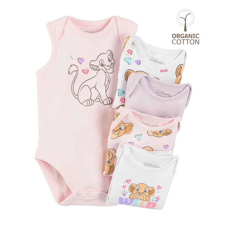 Girl's Set Bodysuit With Sleeves Less Mix Set 5 CC LUG2402146