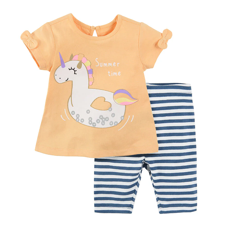 Girl's Set Halfsleeve Dress CC CCG2402366