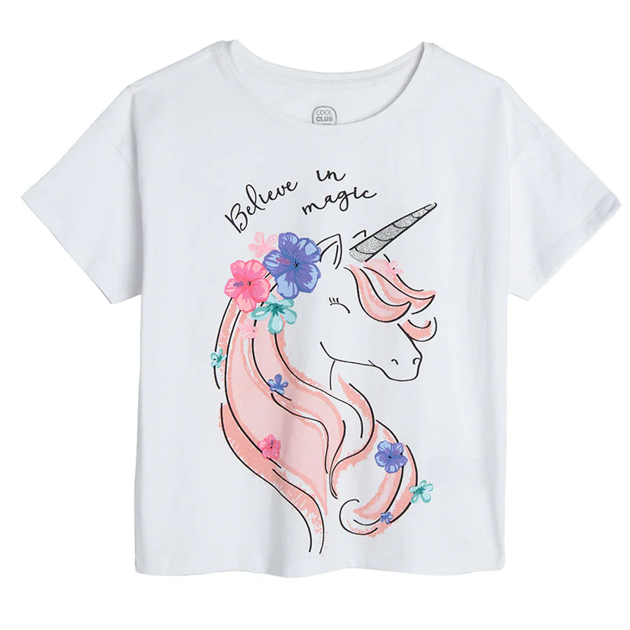 Girl's Set Short Sleeve T Shirt Shorts - Image 2