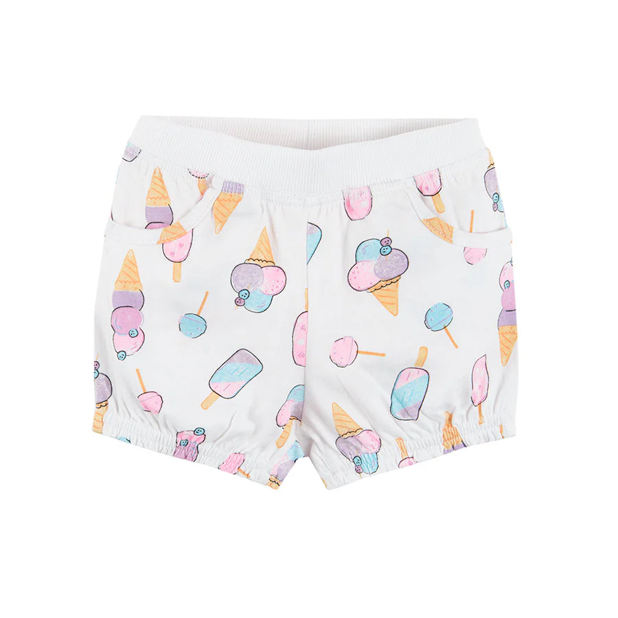 Girl's Shorts Turquoise White Pink Set 3 Pcs CC CCG2402395 - Image 3