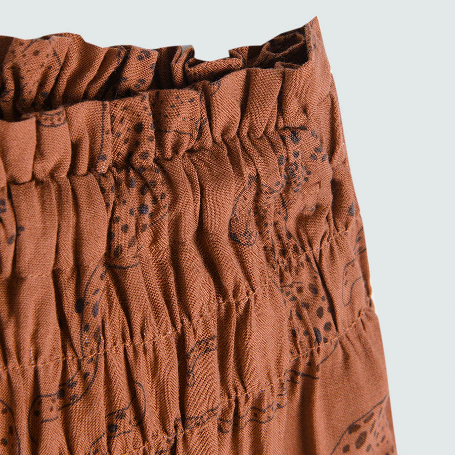 Girl's Skirt Brown - Image 2