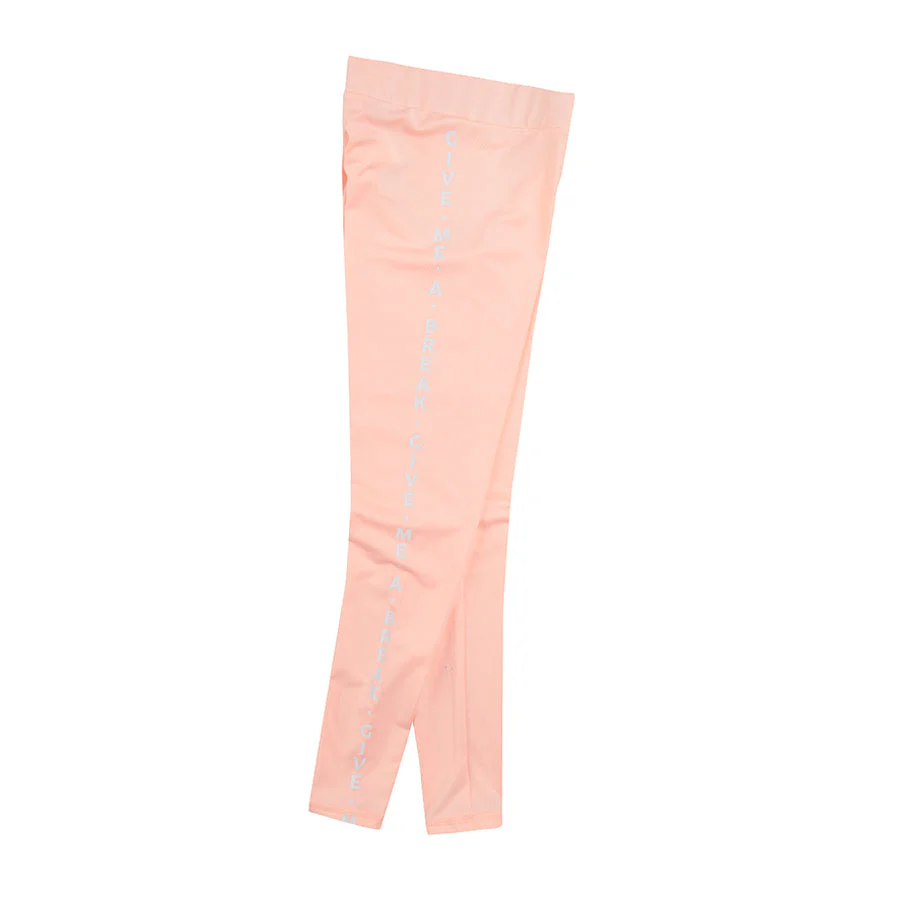 Girl's Sports Leggings Black Coral Set 2 Pcs - Image 4