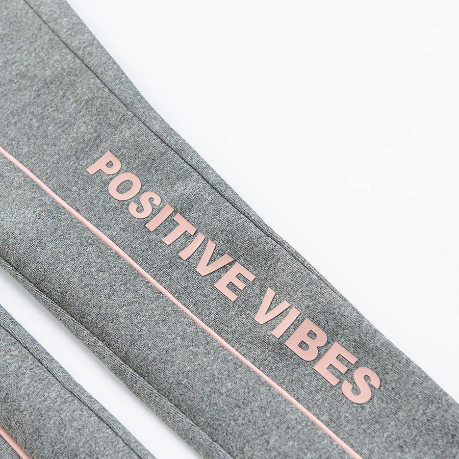 Girl's Sports Leggings Gray Melange - Image 4