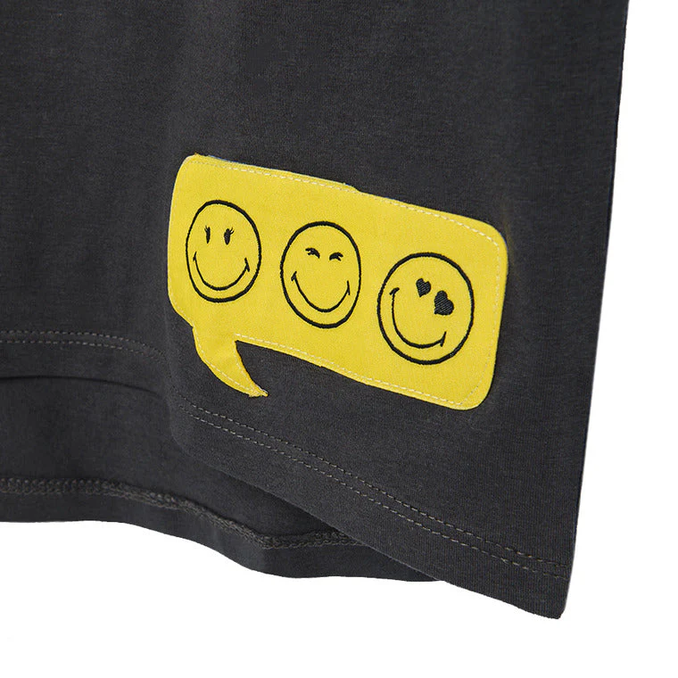 Girl's T-Shirt Graphite Smiley World - Image 2