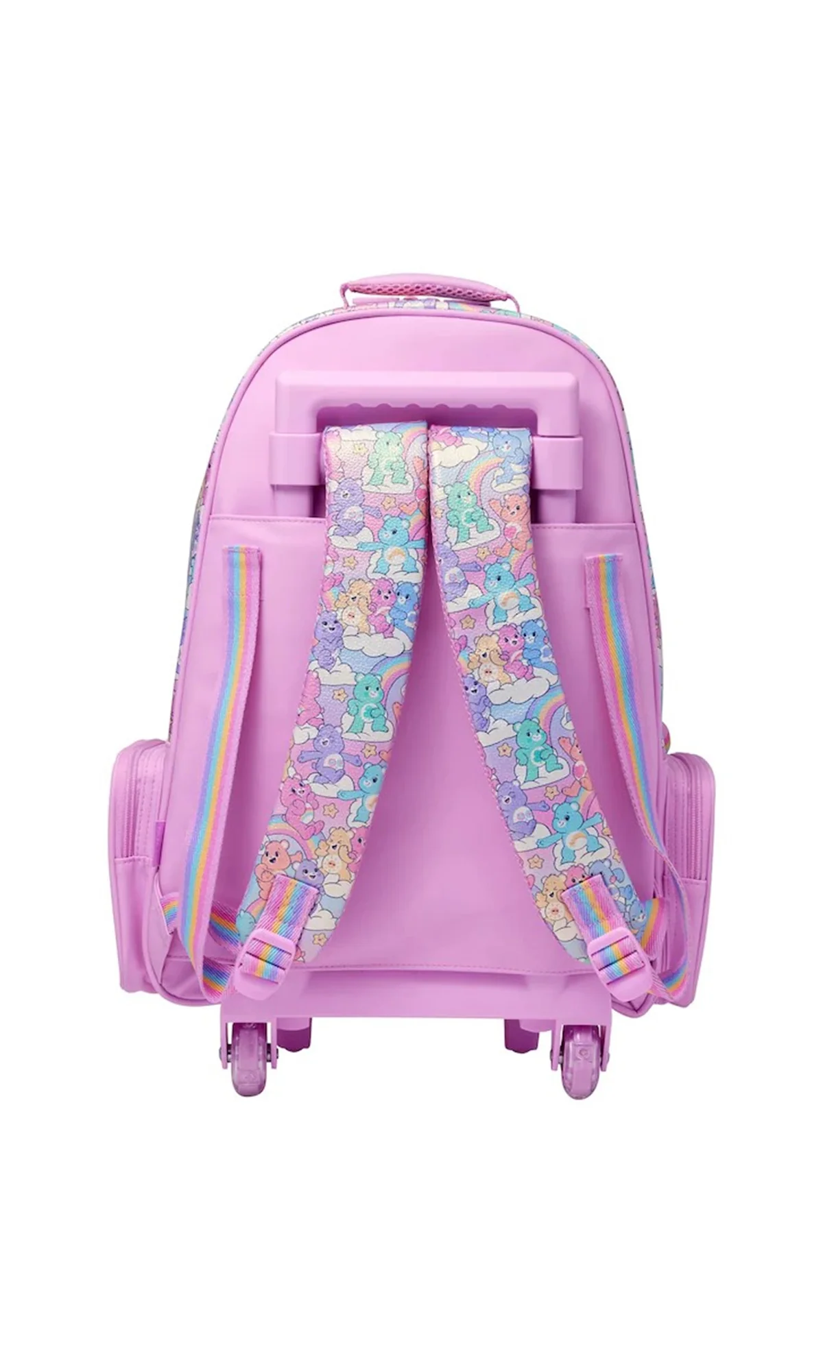 Girls Trolley School Bag 20 L Grade 6-10 Care Bears Rainbow Print - Image 2