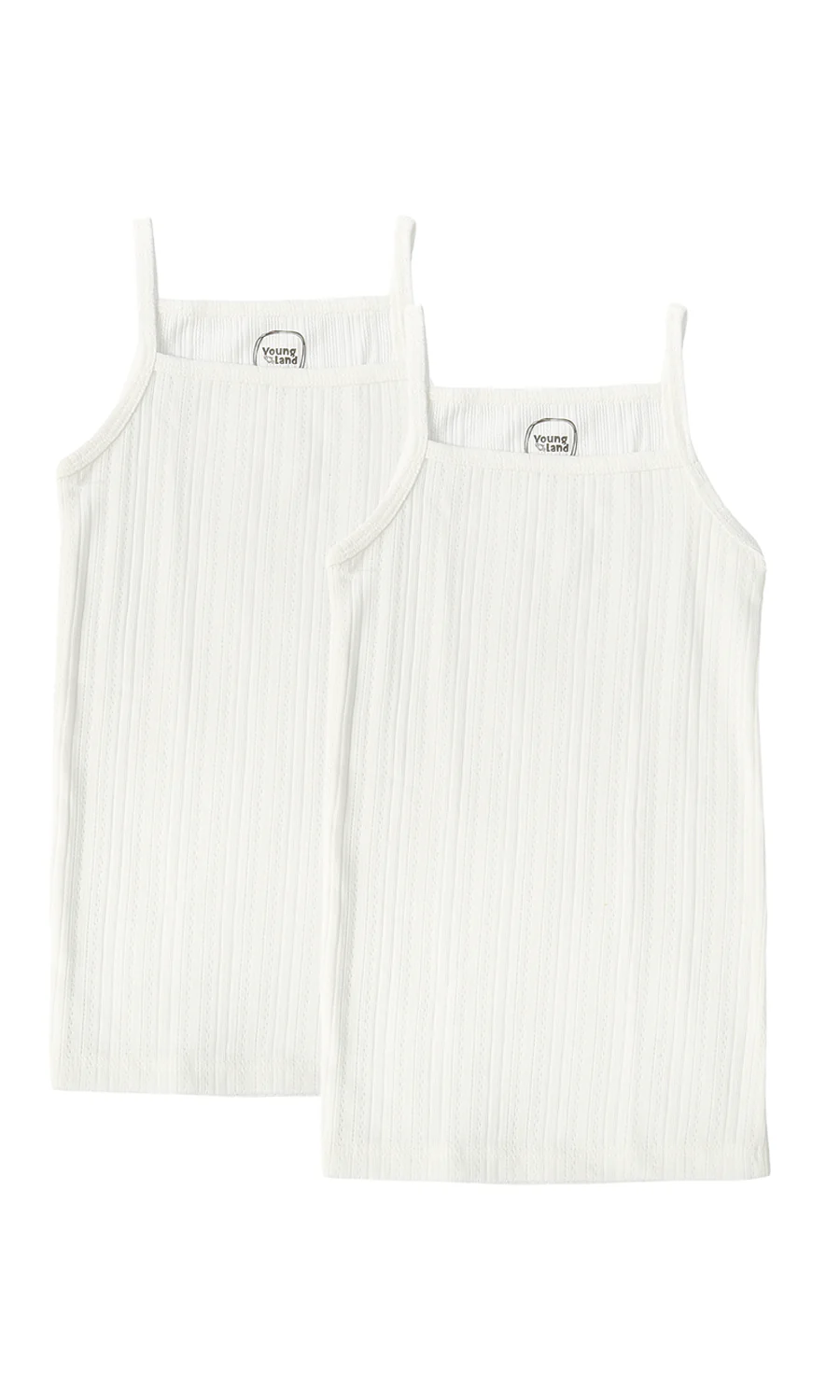 Girls Vest Pack of 2 White