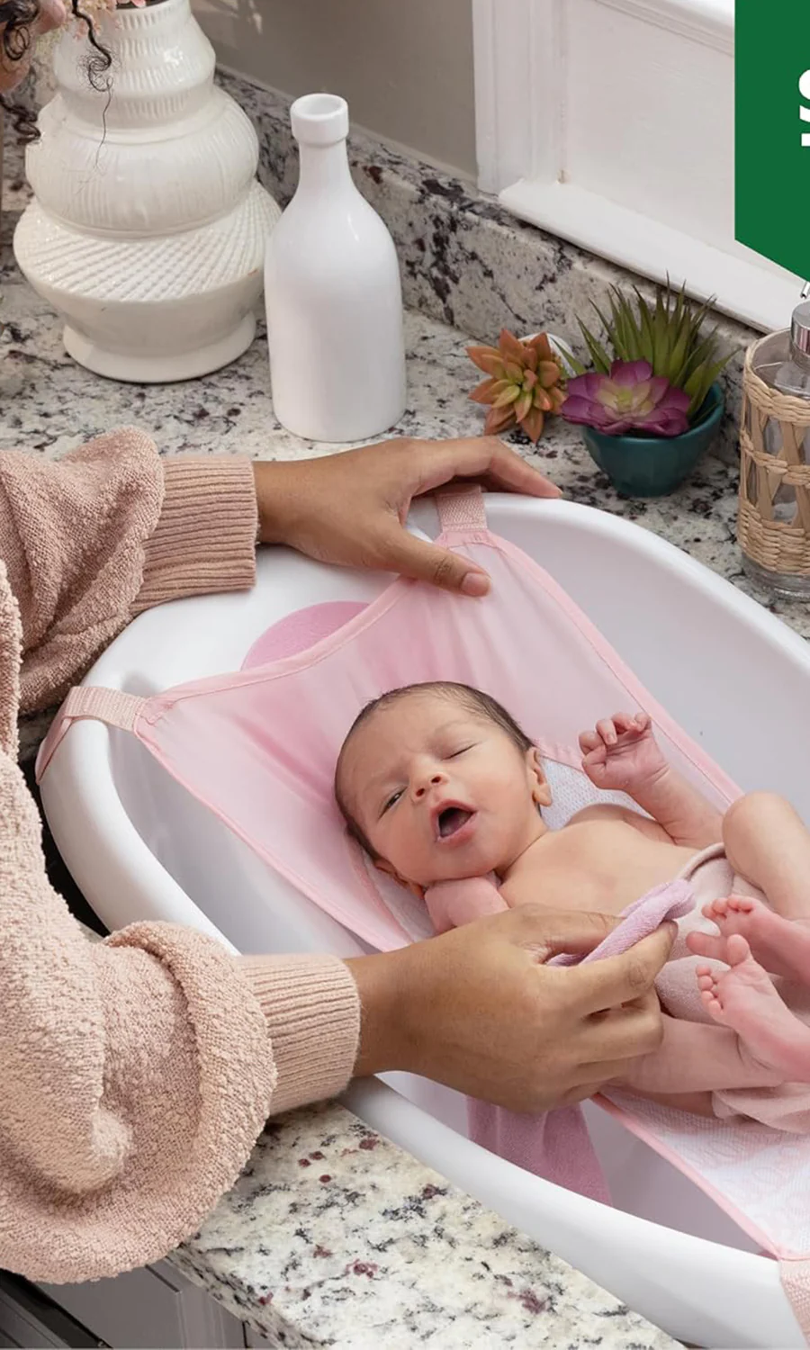 Ingenuity Comfy Clean Deluxe Newborn to Toddler Tub - Image 5