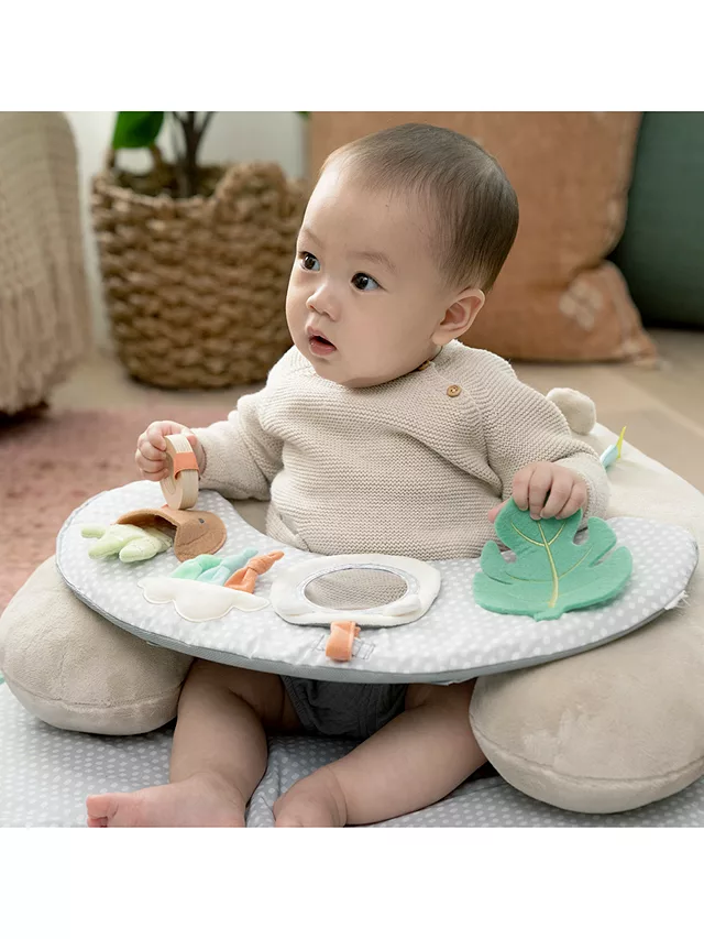 Ingenuity Cozy Prop 4-in-1 Sit Up & Prop Activity Mat - Nate, Ages Newborn +