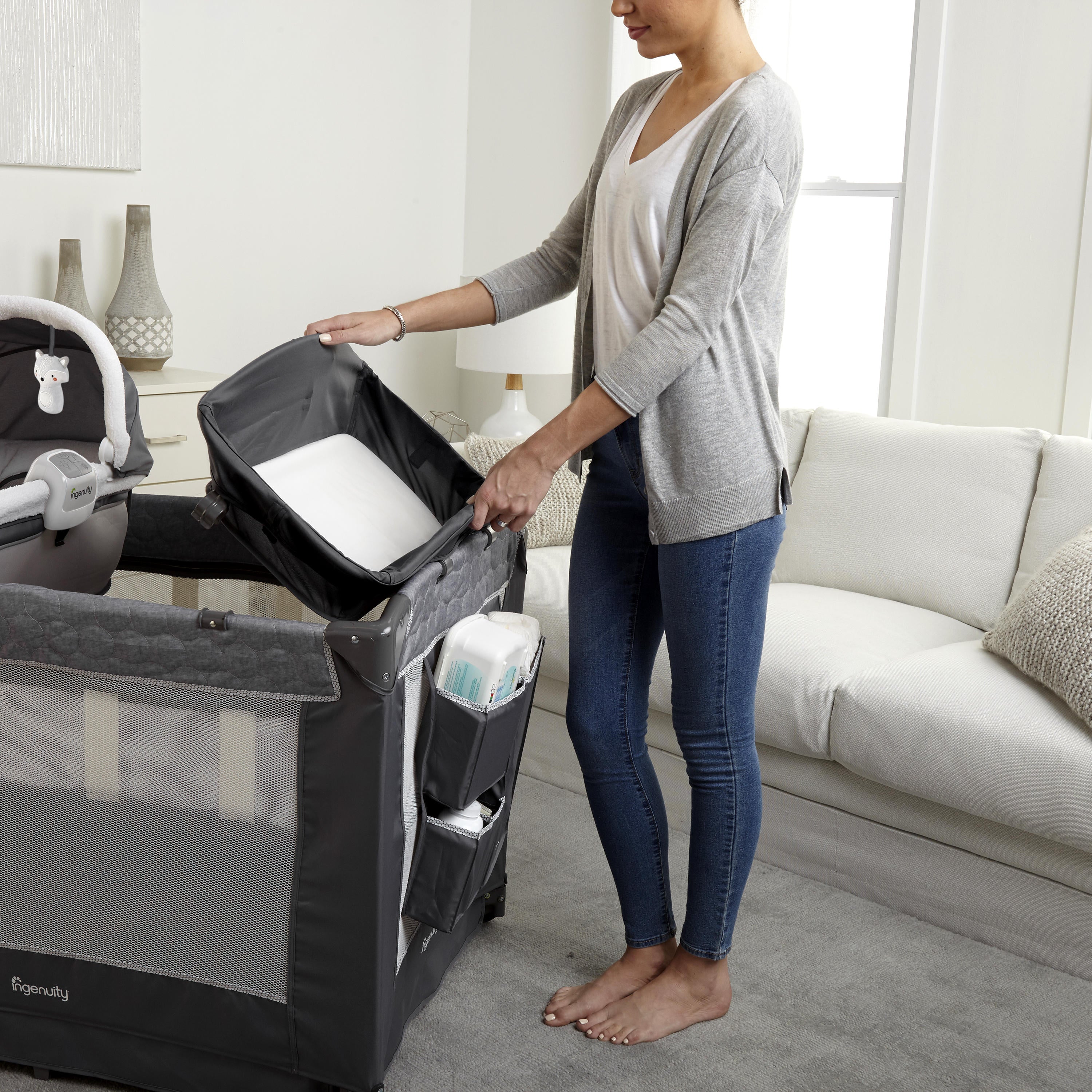 Ingenuity Dream Comfort™ Smart and Simple Playard - Connolly - Image 3