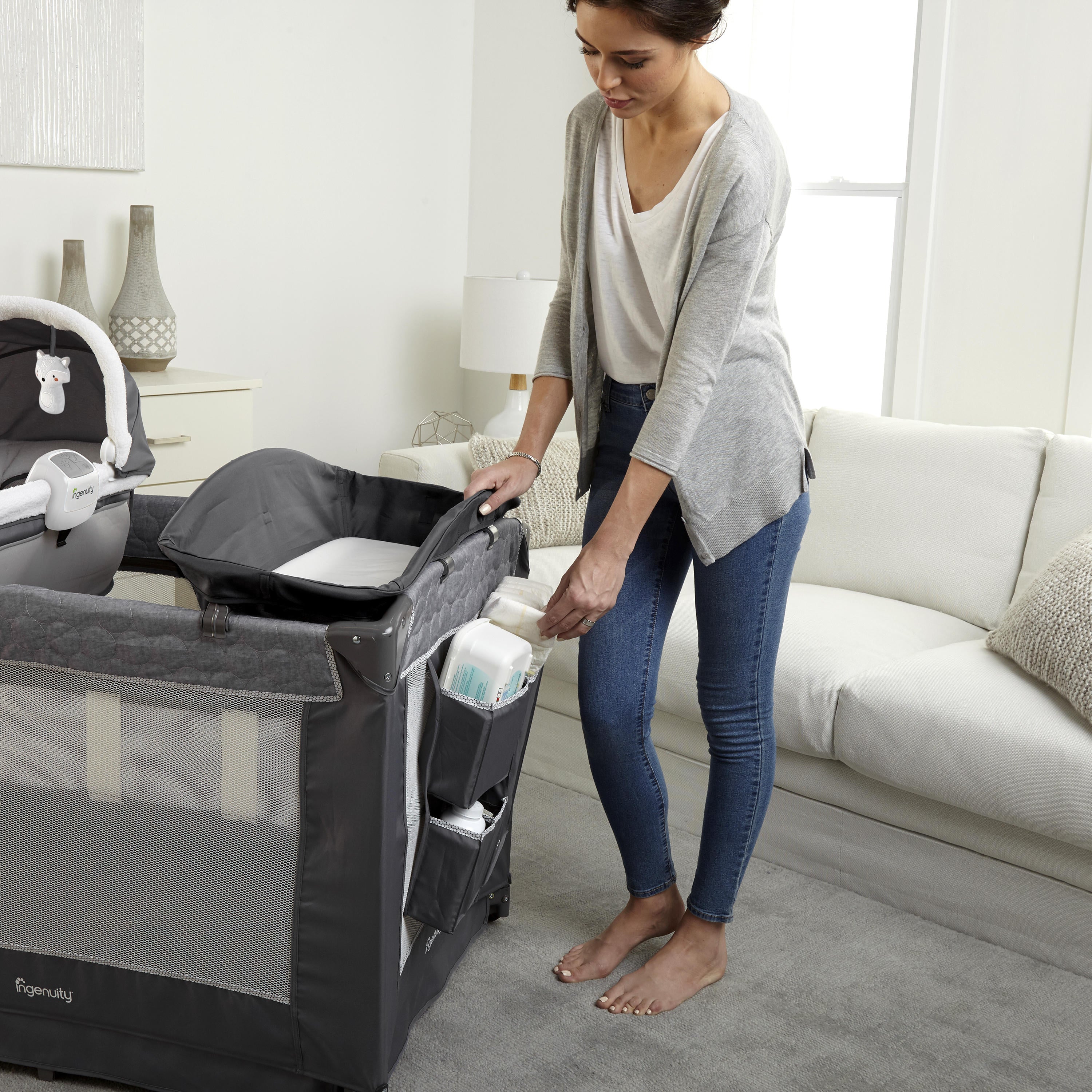 Ingenuity Dream Comfort™ Smart and Simple Playard - Connolly - Image 4