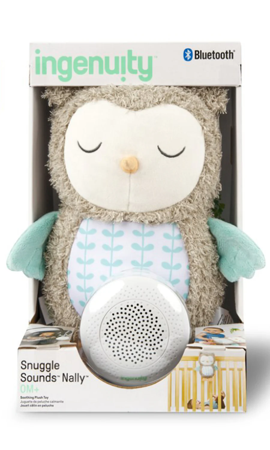 Ingenuity Musical Owl Nally Plush Pet With Bluetooth 0m+ - Image 4