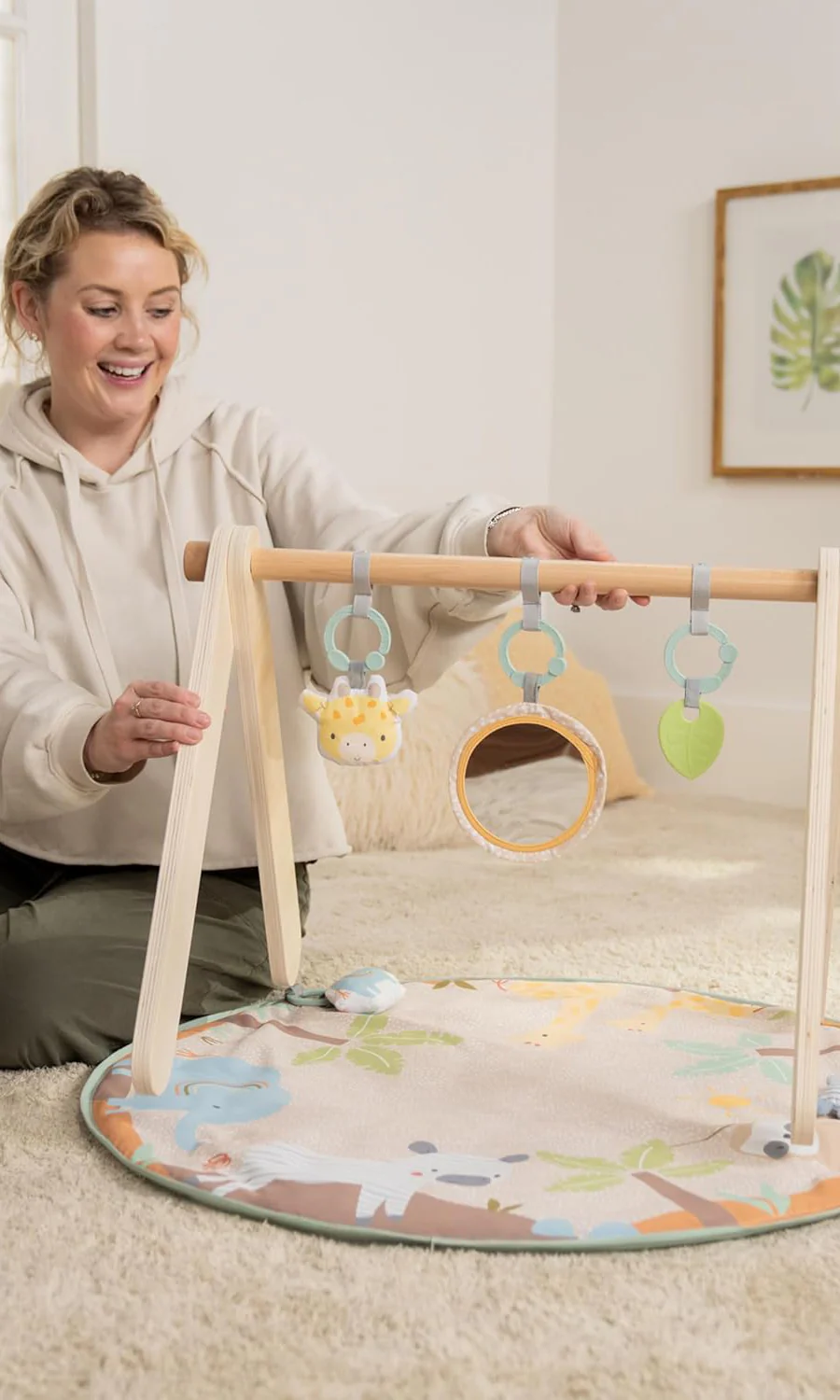 Ingenuity Wonder & Wood Wooden Activity Gym & Play Mat - Image 7