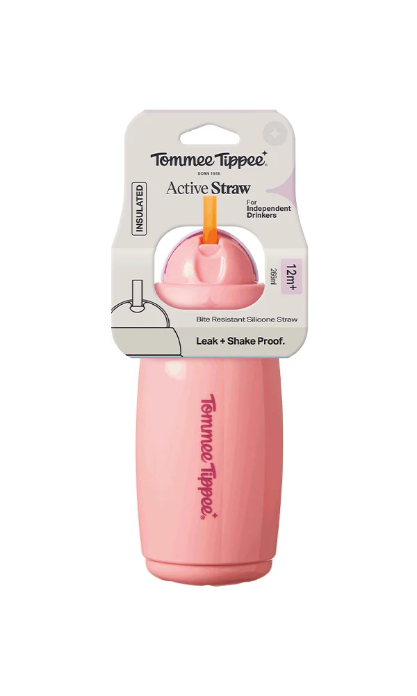 Insulated Sporty Spout & Straw Cup Pink - 448017 - Image 5