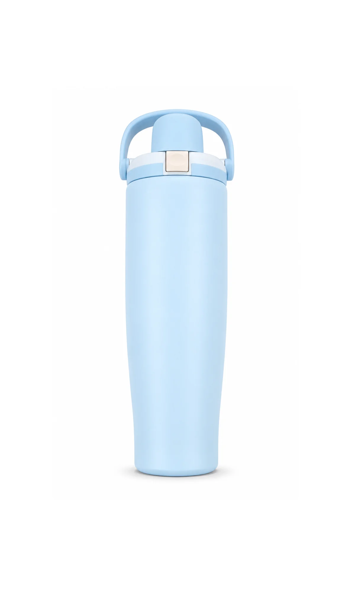 Insulated Water Bottle Baby Blue Slim Flip Lid