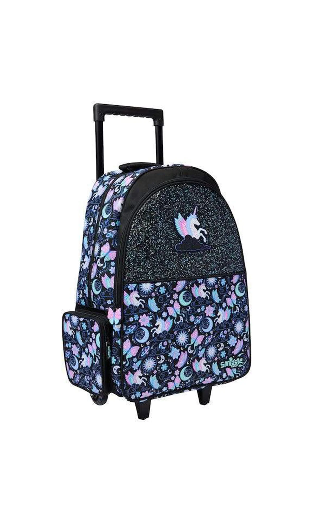Girls Trolley School Bag 18 L Grade 5-8 Unicorn Celestial Print - Image 4
