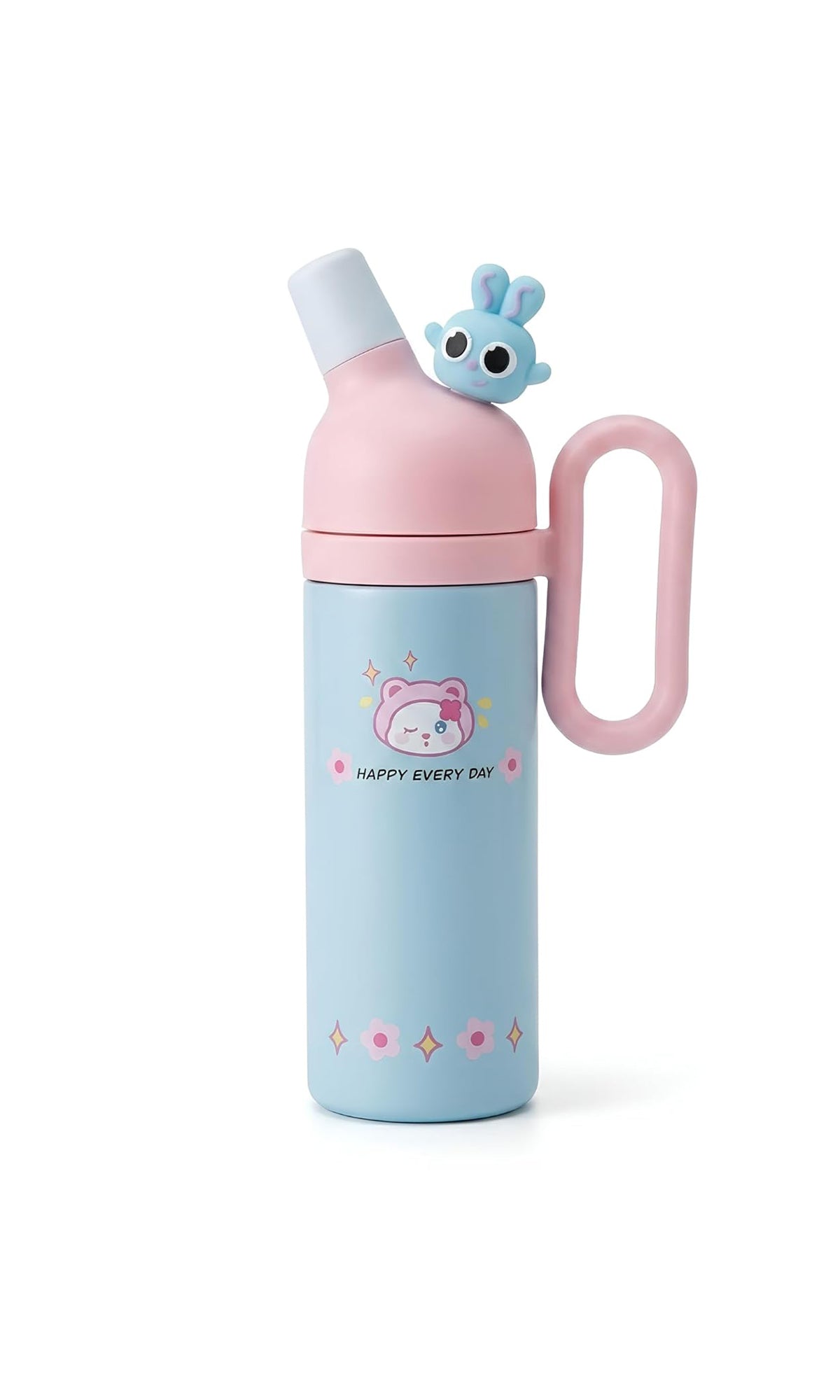 School Water Bottle Vacuum Cartoon Bear Print