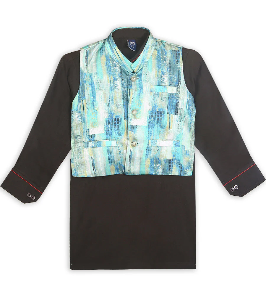 Kurta Pajama With Waistcoat - 0248268