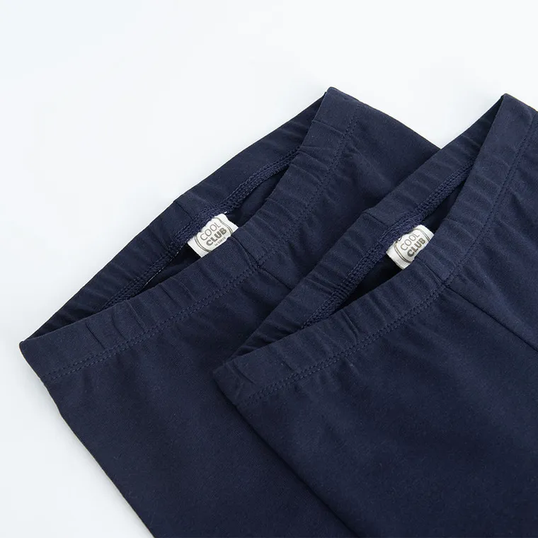 Leggings For Girl's Navy Blue Set 2 pcs CC BCG1914138 - Image 3