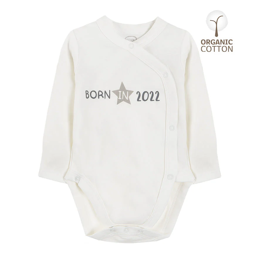Long-Sleeved Bodysuit Organic Cotton Ecru CC CNU2401737