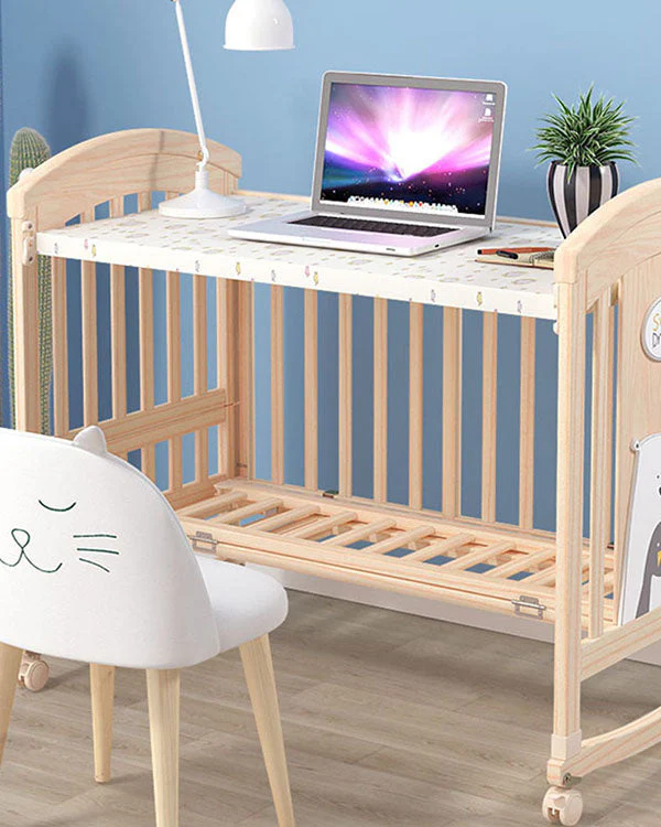 Mom Squad Baby Cot (Natural) WBB 707 (0265512) - Image 9
