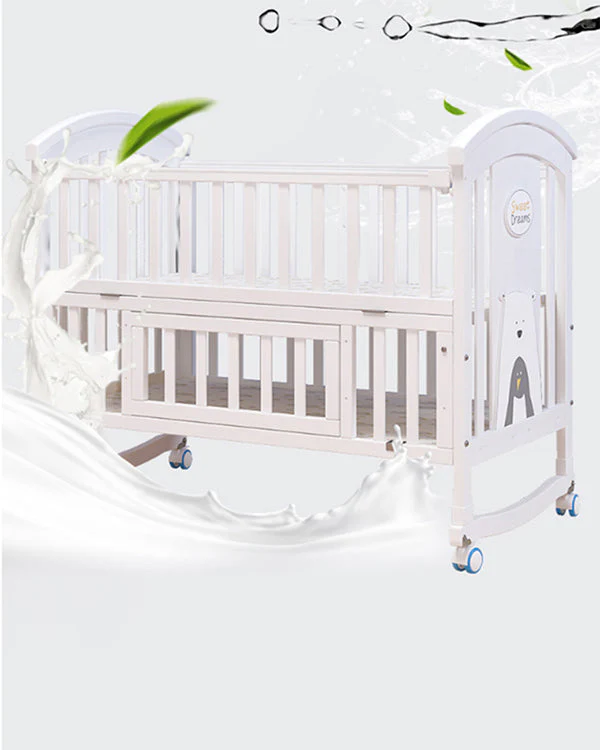 Mom Squad Baby Cot (White) WBB 707 (0265513) - Image 11