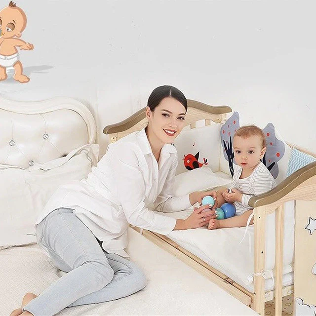 MQ 598 Baby Cot (Natural) - Image 2