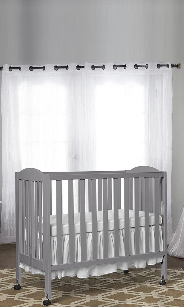 MQ DOM 683 3 in 1 Folding Portable Crib - Grey - Image 2
