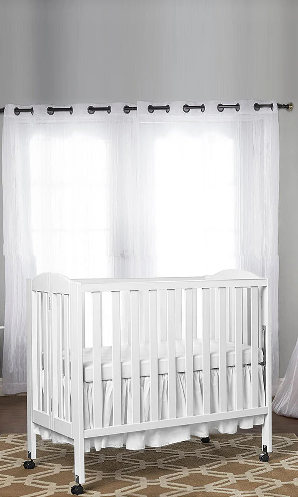 MQ DOM 683 3 in 1 Folding Portable Crib - White - Image 2