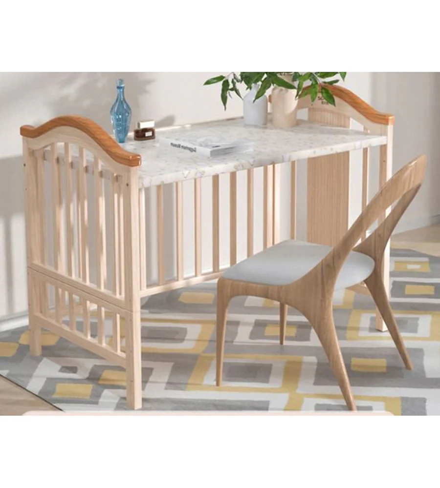 MQ WBB 716 Baby Cot (Natural) - Image 5