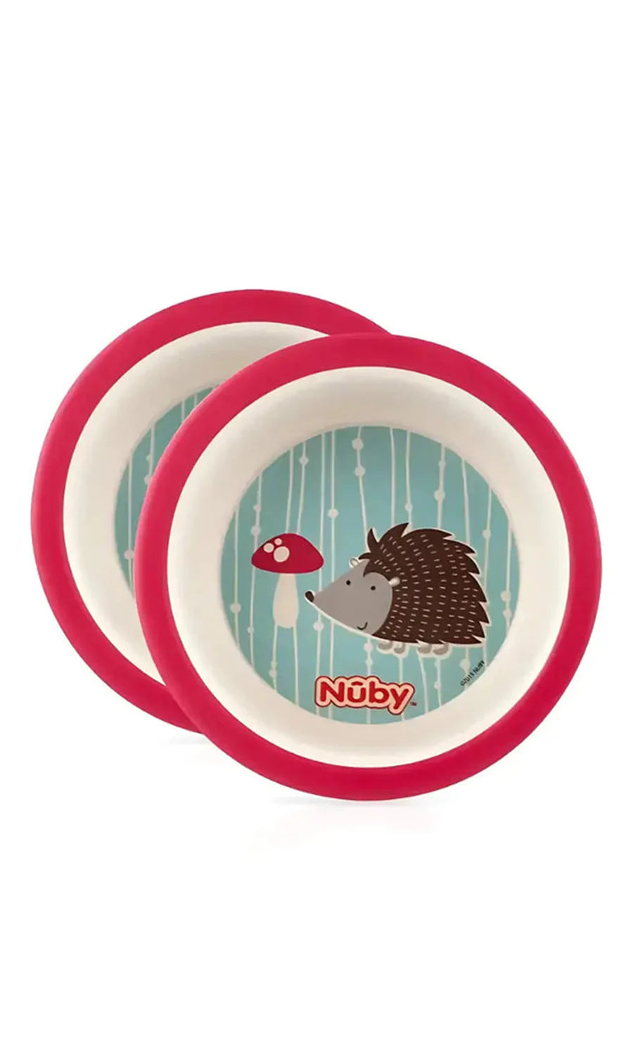 Nuby 2 Piece Bamboo Printed Plate