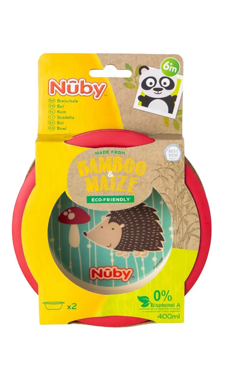 Nuby 2 Piece Bamboo Printed Plate - Image 2