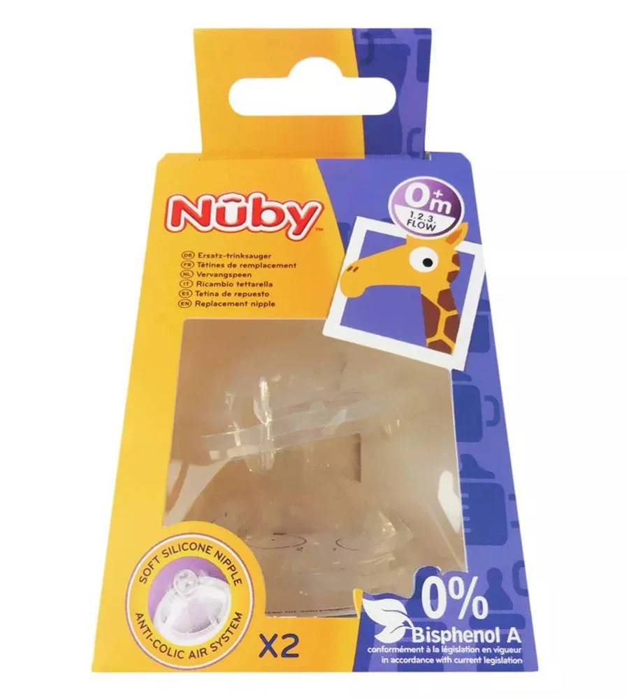 Nuby ID0017 Silicone Teat SoftFlex Fast flow 2 Pcs - Image 2