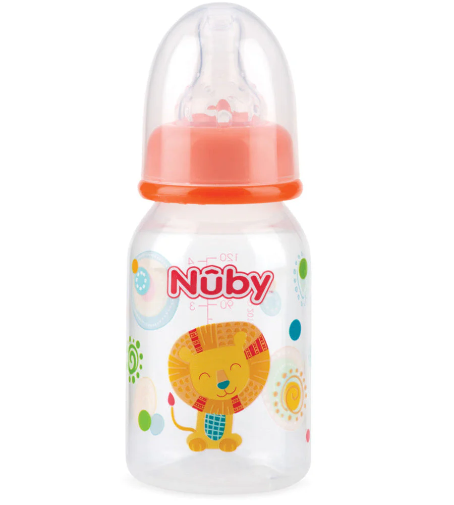 Nuby Standard Neck Bottle 120ml - Orange