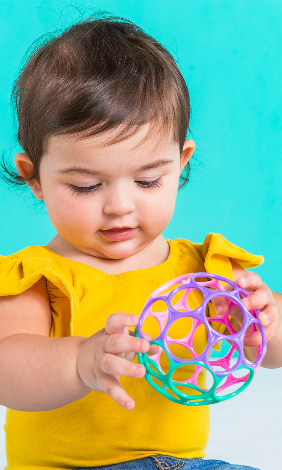Oball Classic Easy-Grasp Toy - Pink/Purple - Image 2