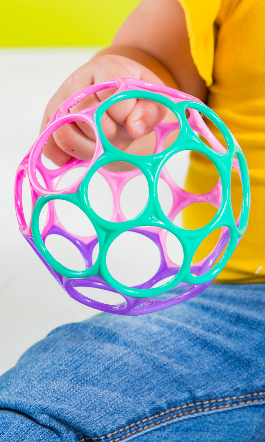 Oball Classic Easy-Grasp Toy - Pink/Purple - Image 3