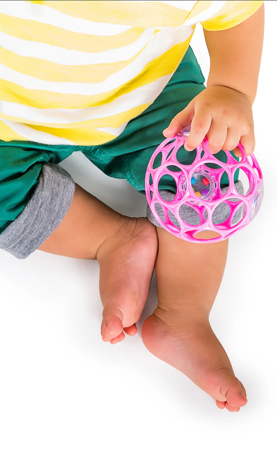 Oball Rattle Easy-Grasp Toy - Pink - Image 2