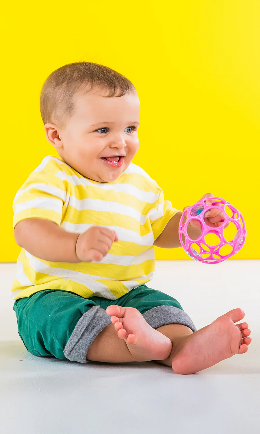 Oball Rattle Easy-Grasp Toy - Pink - Image 3