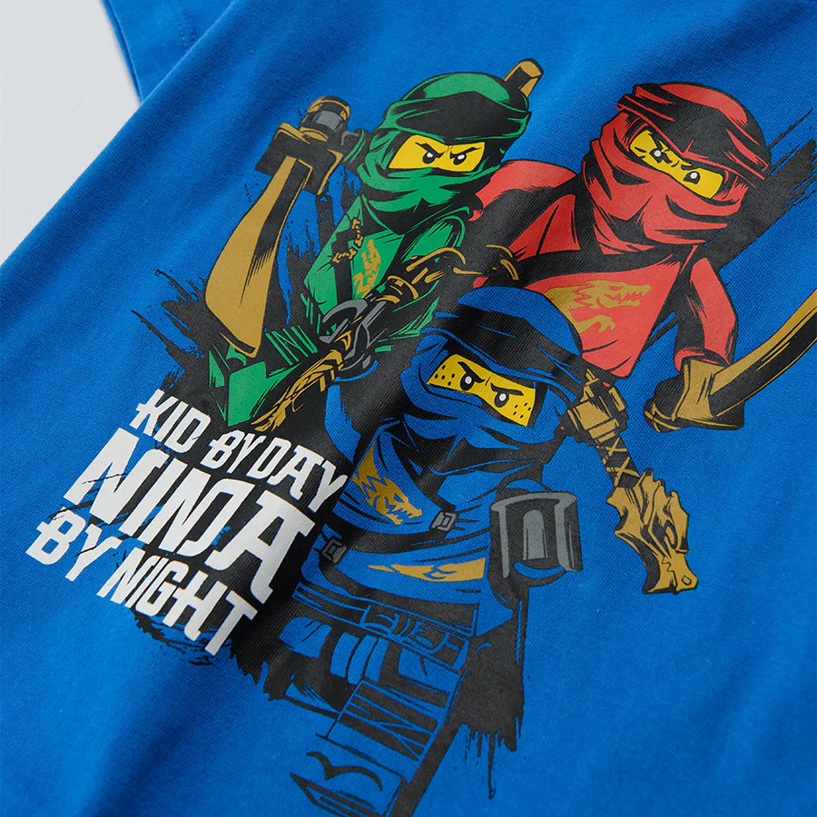Pajamas for Boy's Blue &amp; Gray LEGO Ninjago CC LUB2411506 - Image 4
