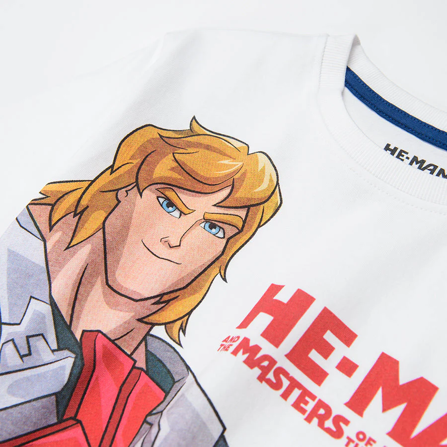 Pajamas for Boy's White & Navy Blue He-Man - - Image 3