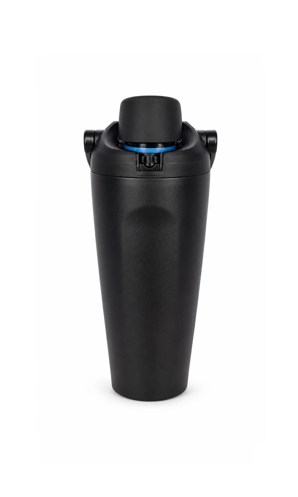Premium Water Bottle Matte Black Push Button Lid