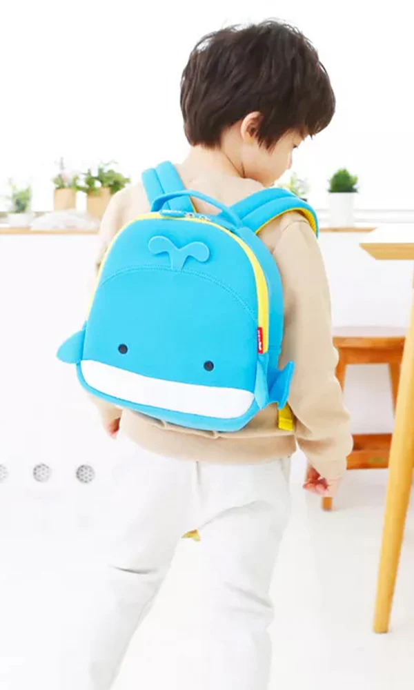 Printed Whale School Bag - 0313404 - Image 2