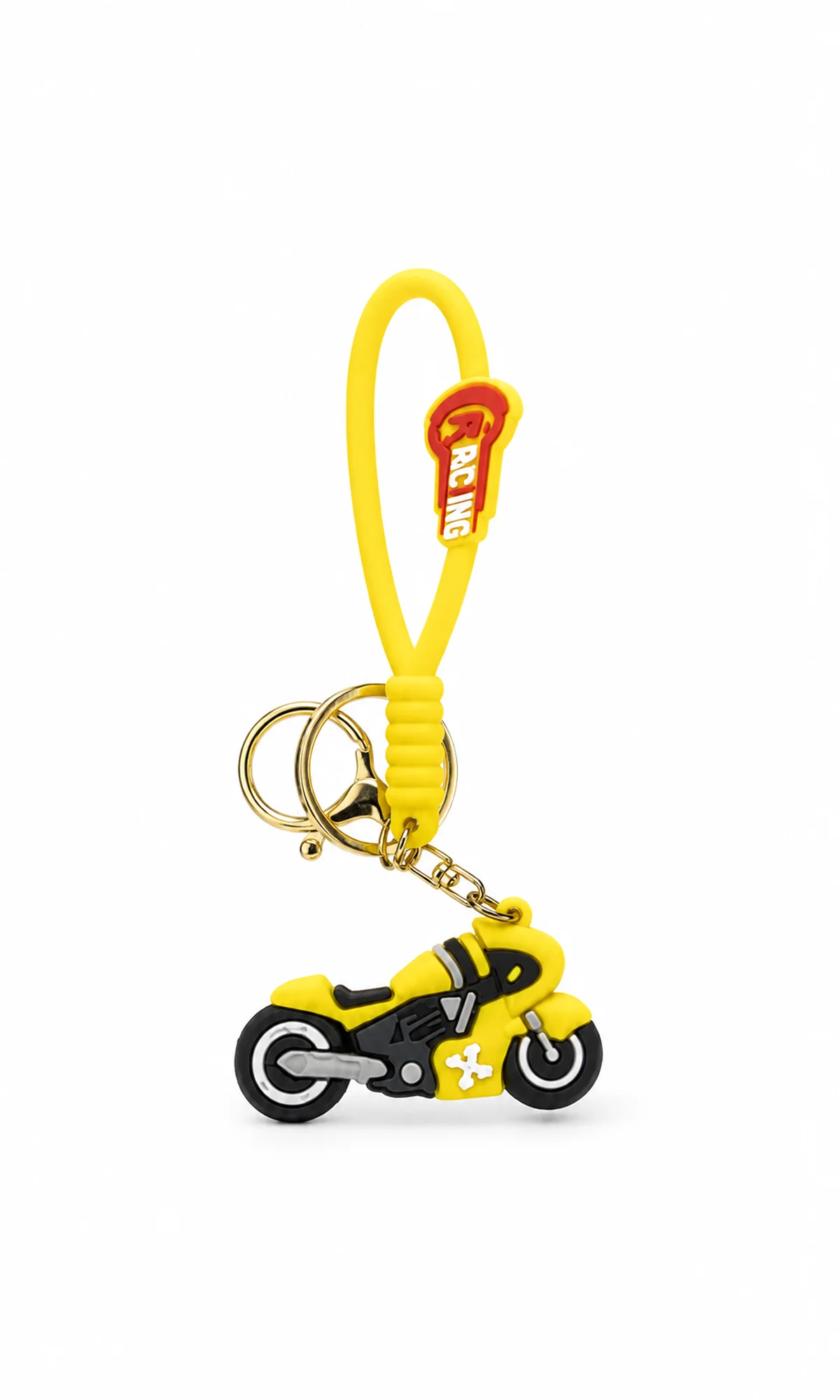 Racing Motorcycle Keychain Silicone Strap