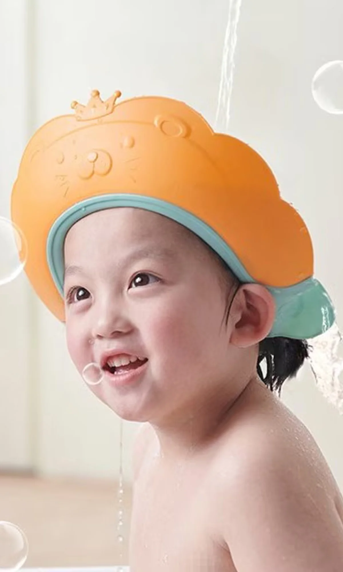 Royal Crown Adjustable Baby Shower Cap - Image 2