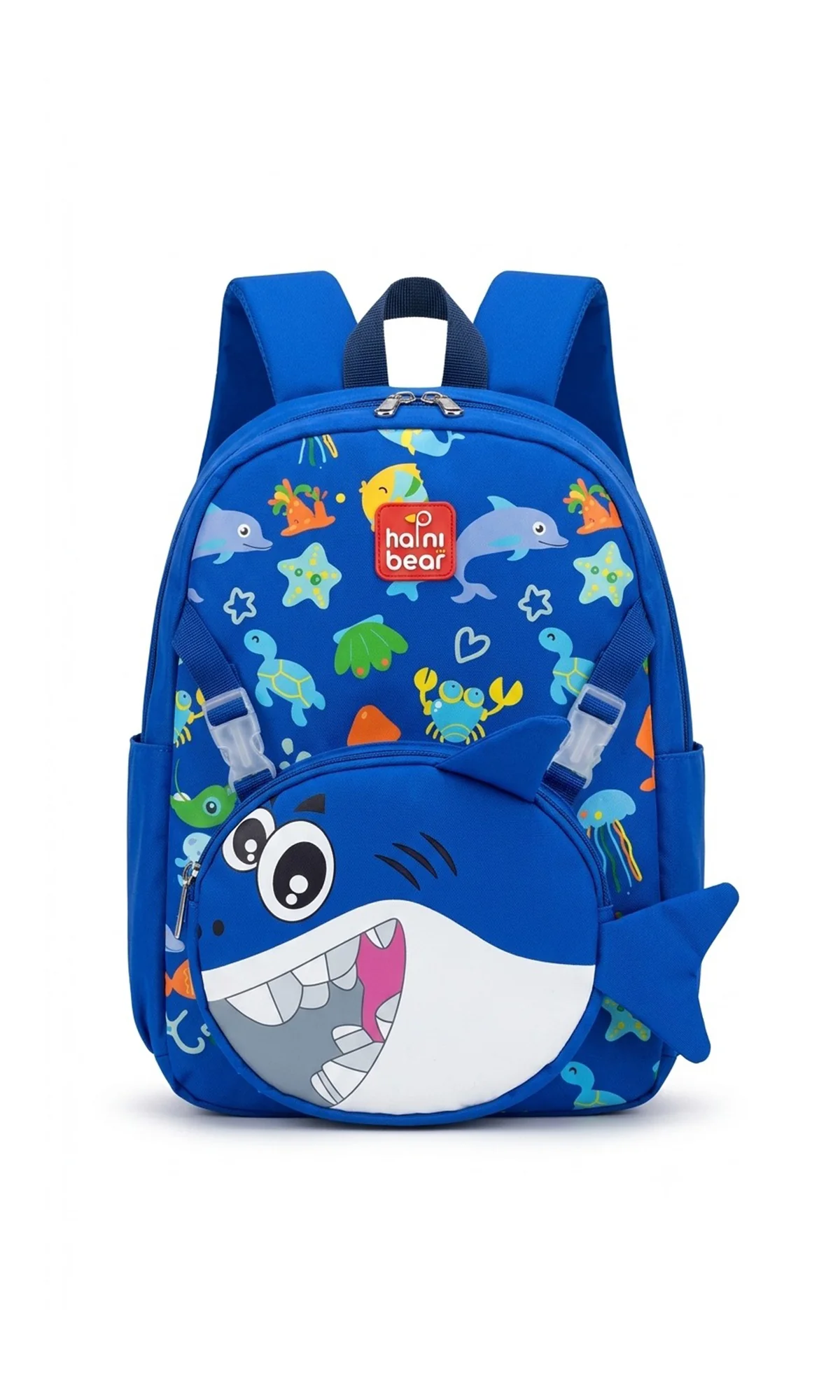 School Bag Cartoon Shark Blue