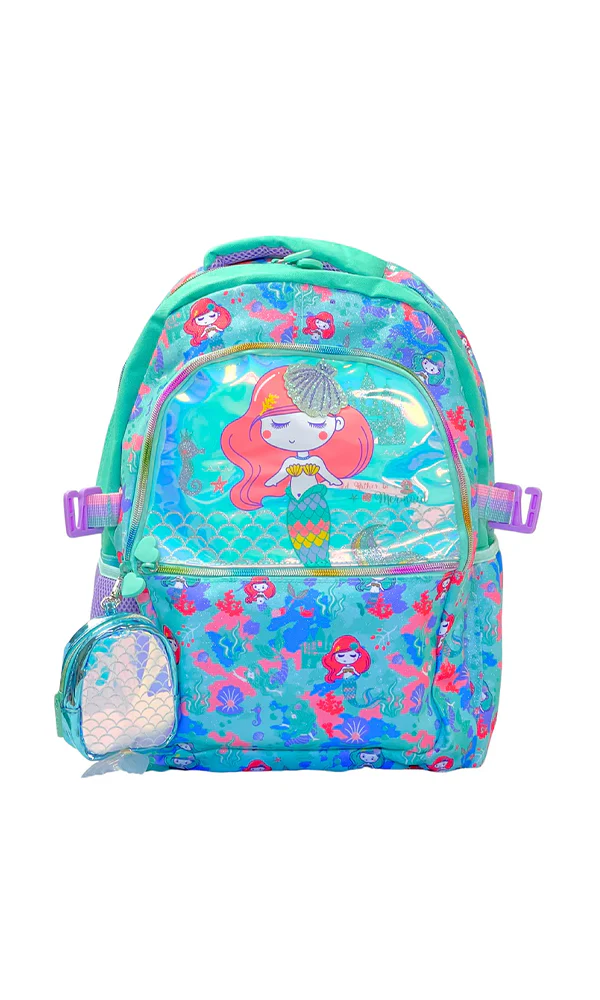 Girls Butterfly Print School Backpack 18 L Grade 5-8