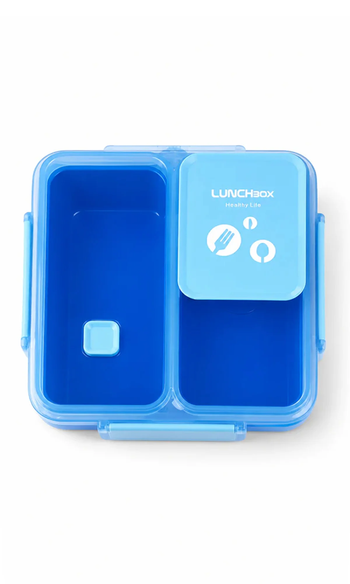 School Lunch Box Blue Removable Snack Box