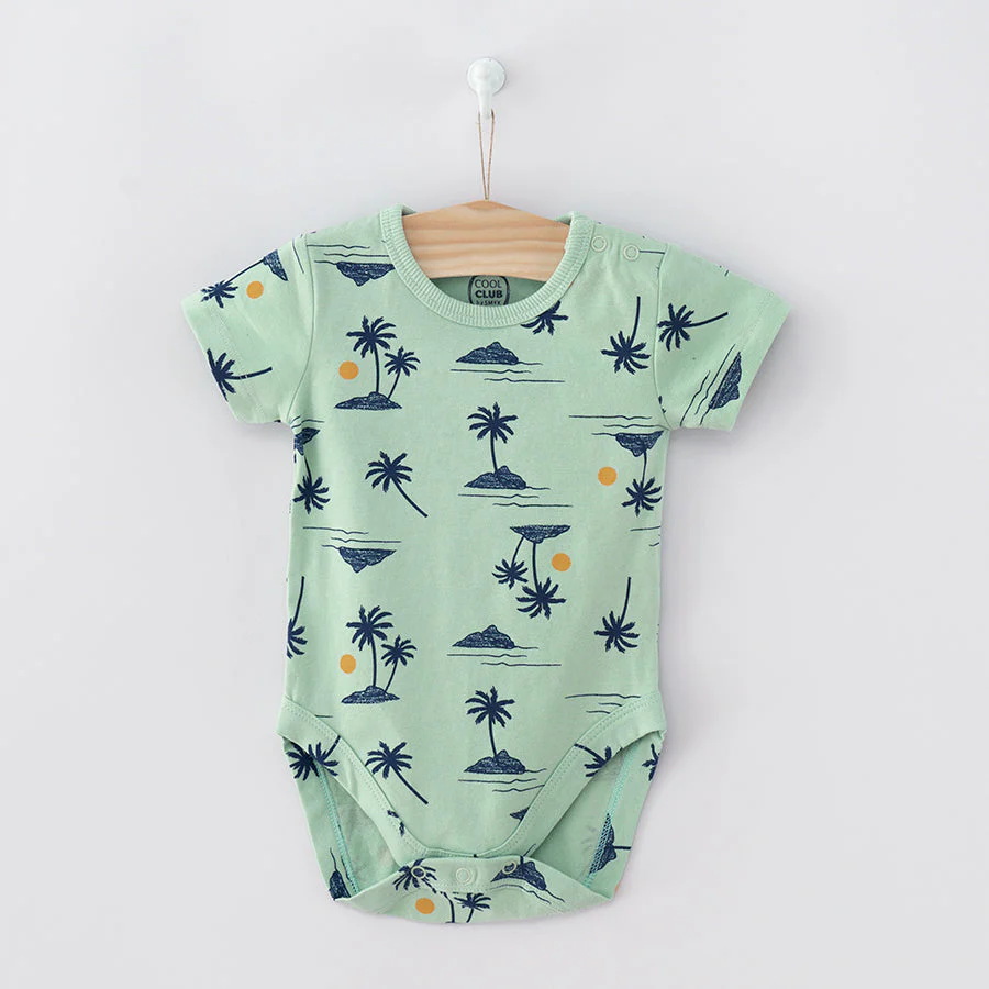 Short Sleeve Bodysuit For Boys Organic Set Of 2 CC CCB2401891 - Image 2