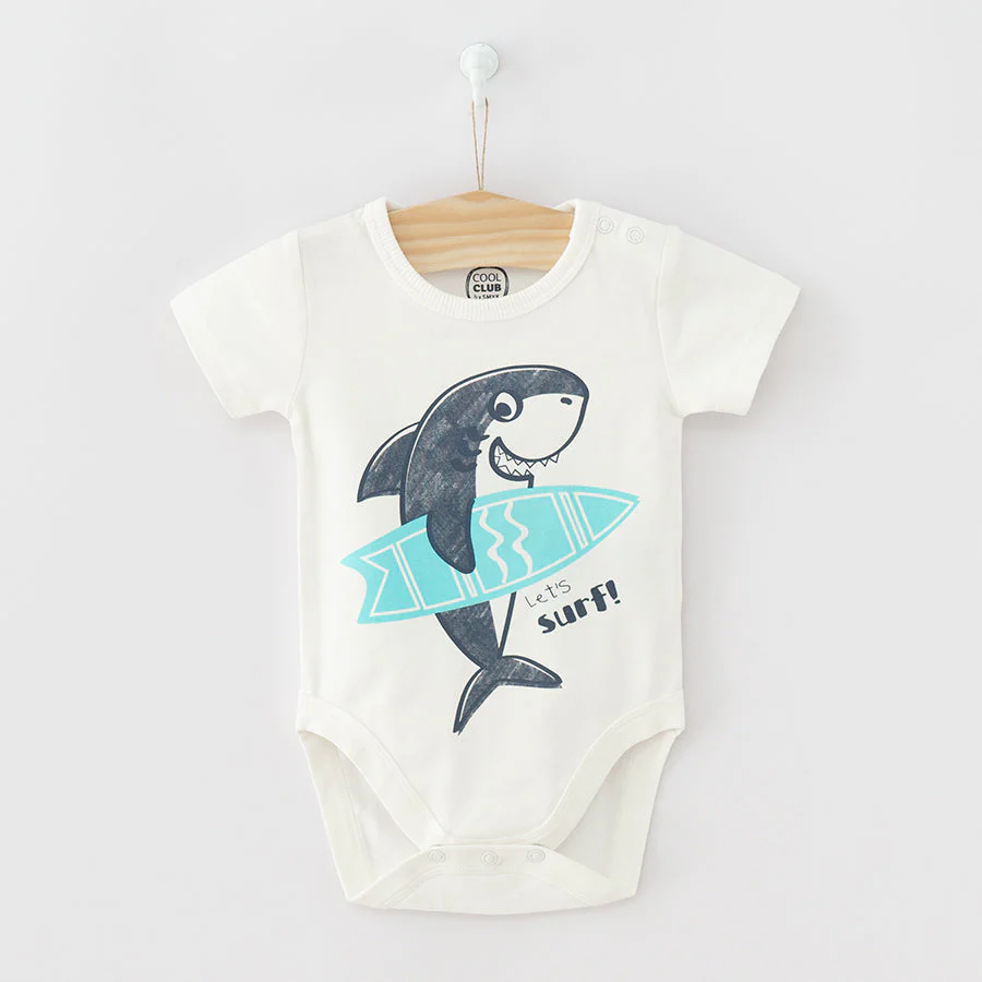 Short Sleeve Bodysuit For Boys Organic Set Of 2 CC CCB2401891 - Image 3