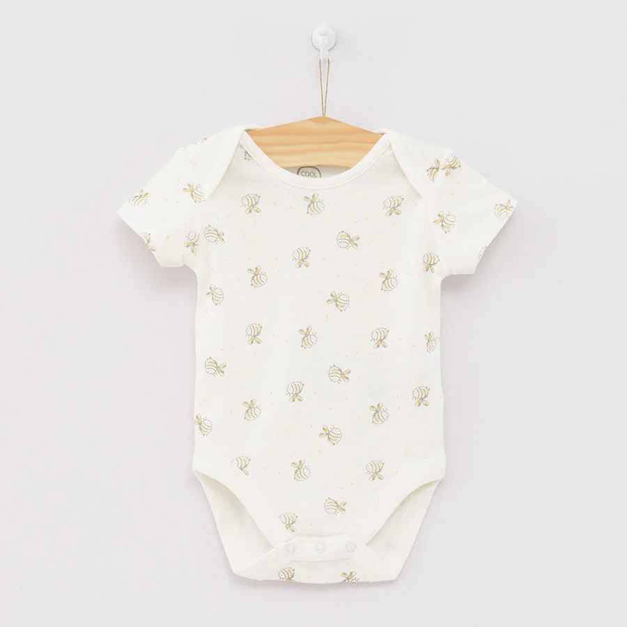 Short Sleeve Bodysuit For Girls, Organic Cotton Mix set 5 pcs CC CUG2400900 - Image 2